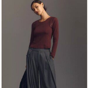 Anthropologie Maeve Faux Leather-Inset Pullover Various sizes NWT